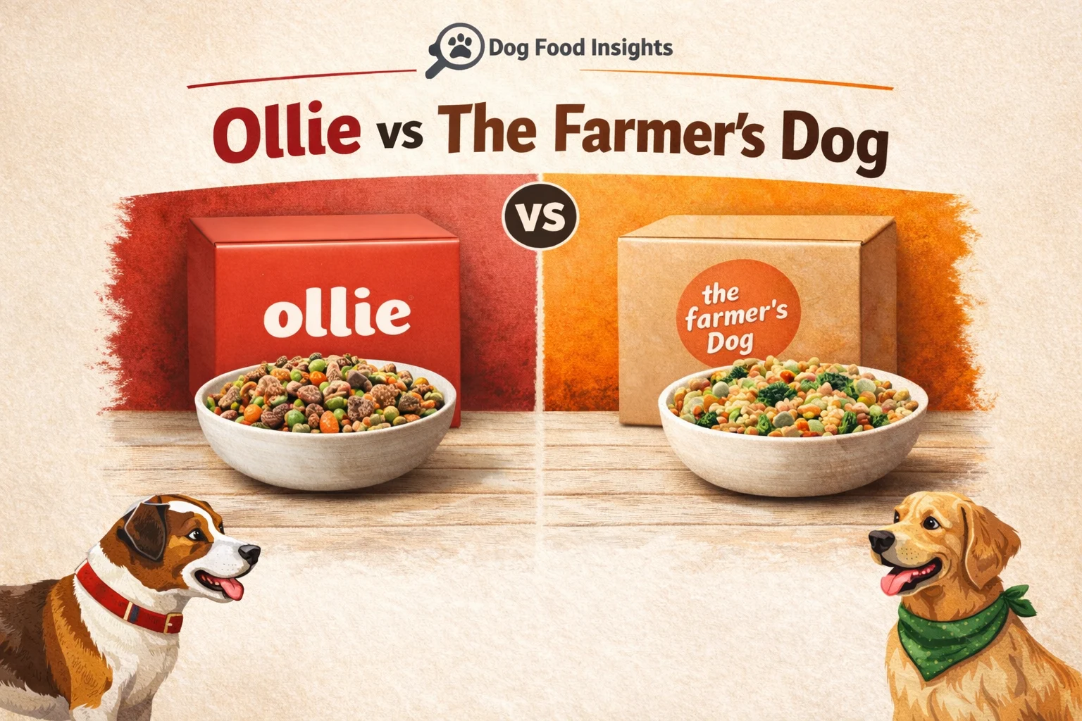 Ollie vs Farmer’s Dog: Ingredient, Cost & Nutrition Comparison (2026)