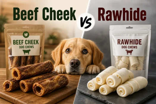 Beef Cheek vs Rawhide