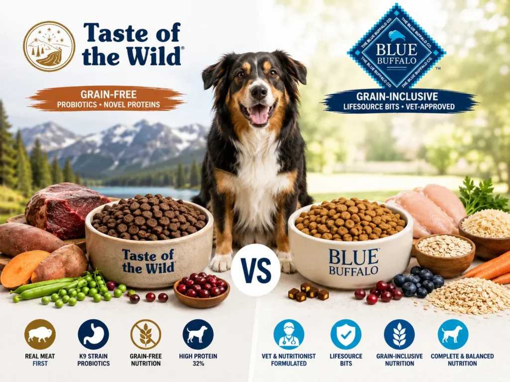 Taste of the Wild vs Blue Buffalo: What's Actually Different?