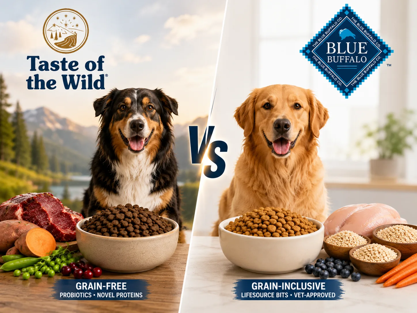 Taste of the Wild vs Blue Buffalo: Full Comparison
