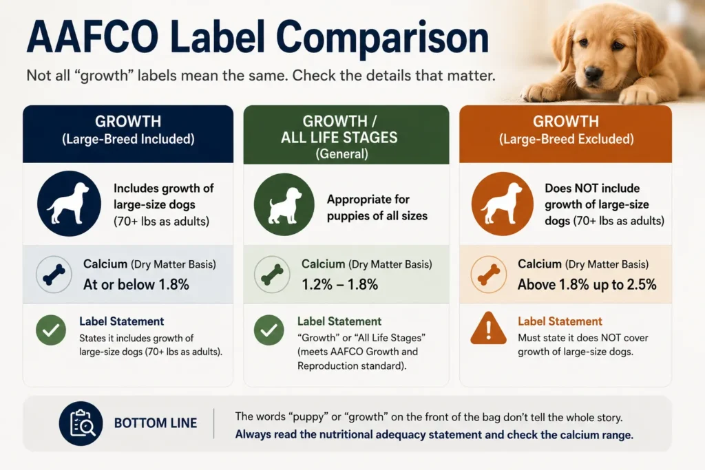 aafco label comparison