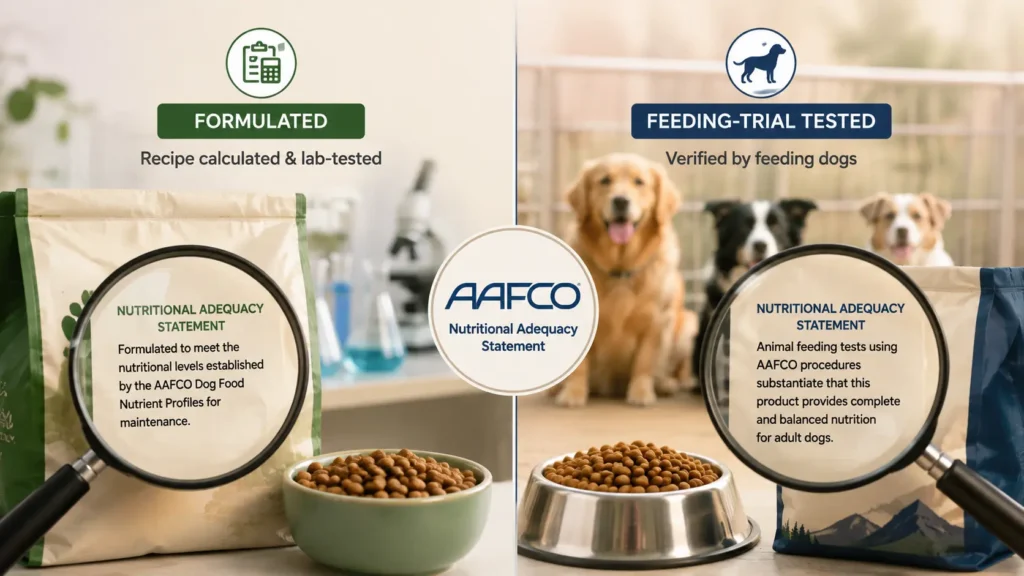 AAFCO Substantiation: Formulated vs Feeding-Trial Tested