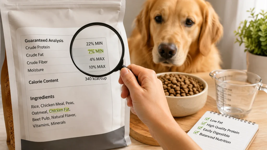 What to Look for in a Dog Food for Pancreatitis?
