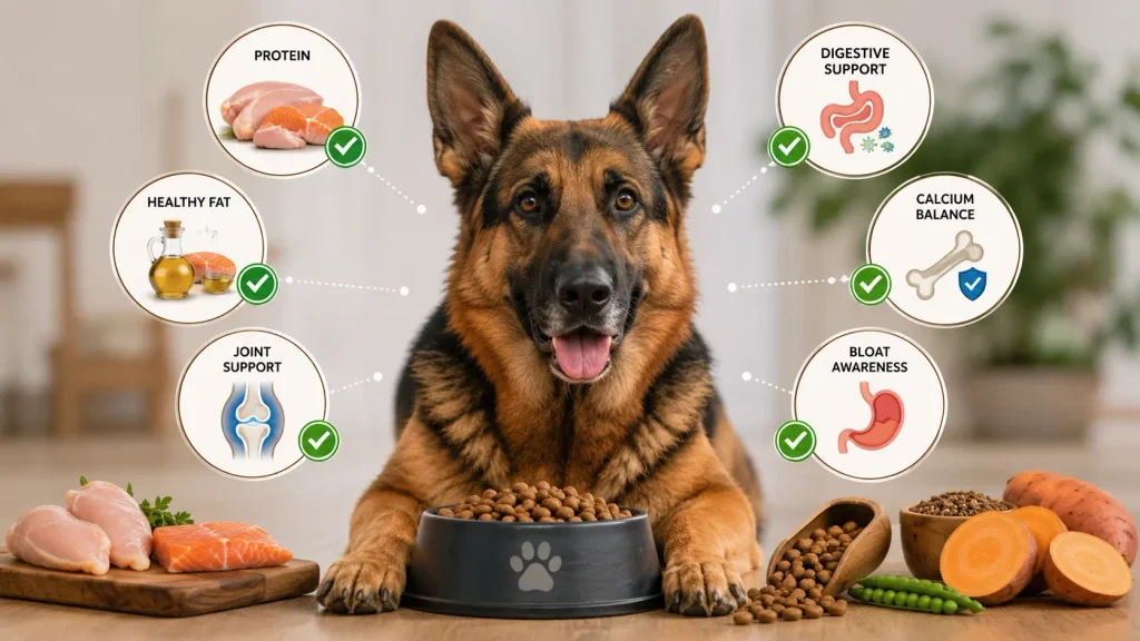 What to Look For in Dog Food for a German Shepherd?